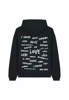 Толстовка UNIVERSAL LOVE BACK PRINT - Hoodie Mira Paris, черный