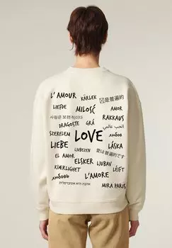 Толстовка UNIVERSAL LOVE BACK PRINT UNISEX Mira Paris, кремовый