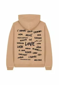 Толстовка UNIVERSAL LOVE UNISEX VINTAGE PRINT - Hoodie Mira Paris, бежевый