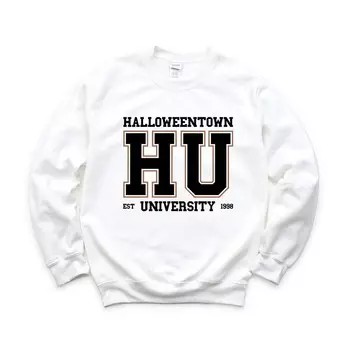 Толстовка Университета Хеллоуинтауна 1998 года Simply Sage Market, белый