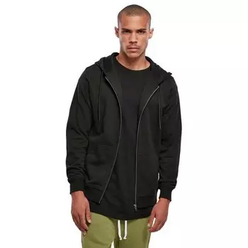 Толстовка Urban Classics Basic Terry Full Zip, черный