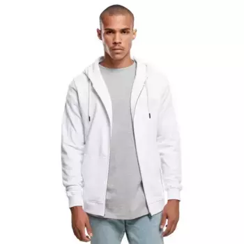 Толстовка Urban Classics Basic Terry full zip, белый
