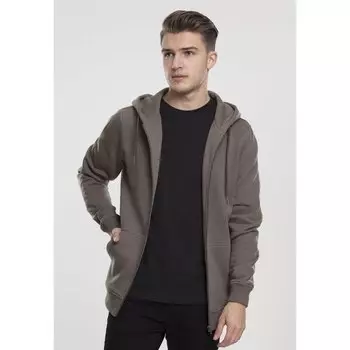 Толстовка Urban Classics Basic Zip, зеленый