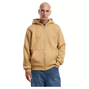 Толстовка Urban Classics Bonded Sherpa full zip, бежевый
