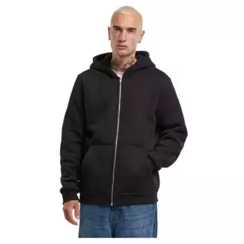Толстовка Urban Classics Bonded Sherpa full zip, черный