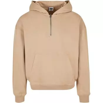 Толстовка Urban Classics Boxy Full Zip, бежевый