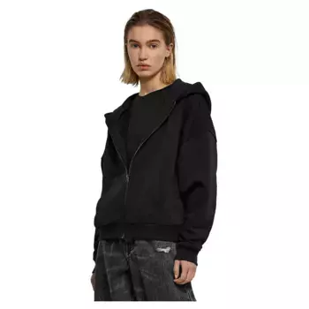 Толстовка Urban Classics Boxy full zip, черный