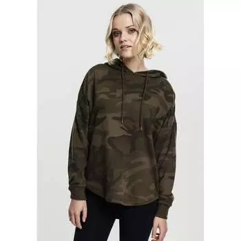 Толстовка Urban Classics Camo, зеленый