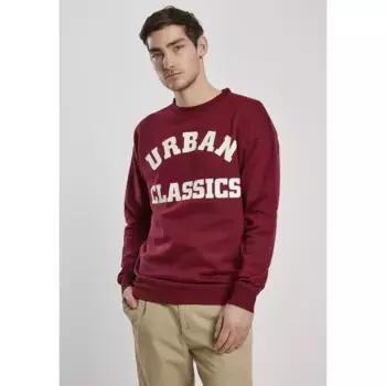 Толстовка Urban Classics College Print Crew, красный