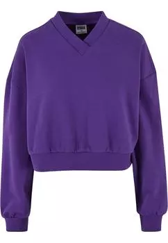 Толстовка Urban Classics Cropped T Shirts, цвет realviolet