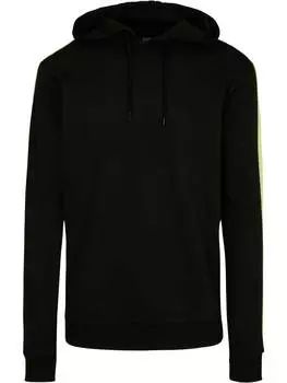 Толстовка Urban Classics, цвет black/electriclime