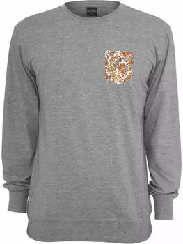 Толстовка Urban Classics, цвет grey/flower