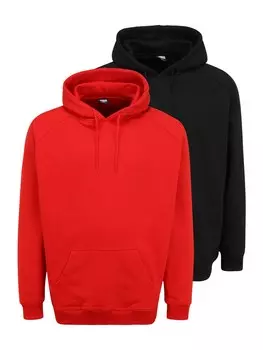 Толстовка Urban Classics, цвет Red/Black