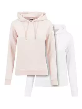 Толстовка Urban Classics, цвет white+pink