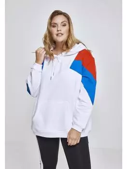 Толстовка Urban Classics, цвет wht/firered/brightblue