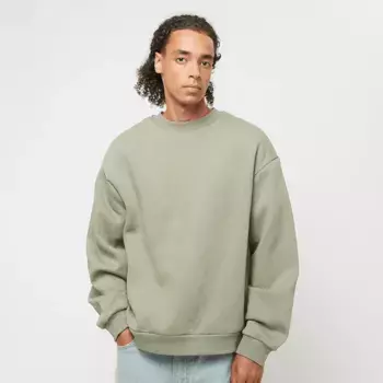 Толстовка Urban Classics Fluffy Crewneck, зеленый