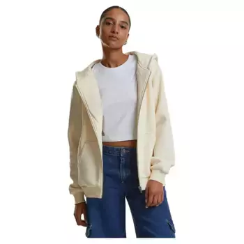 Толстовка Urban Classics Fluffy full zip, бежевый