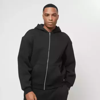 Толстовка Urban Classics Fluffy Zip Hoody, черный
