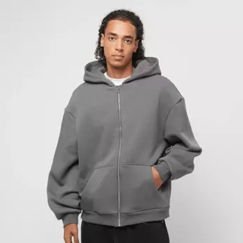 Толстовка Urban Classics Fluffy Zip Hoody, серый