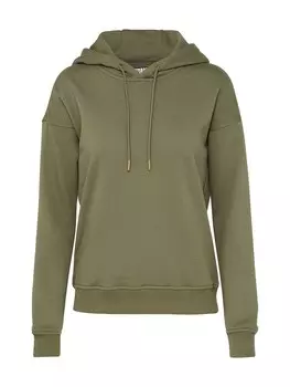 Толстовка женская Urban Classics однотонная с капюшоном, хаки