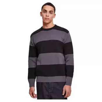 Толстовка Urban Classics Heavy Oversized Striped, серый