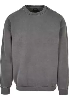Толстовка Urban Classics HEAVY TERRY GARMENT DYE CREW, цвет Darkshadow