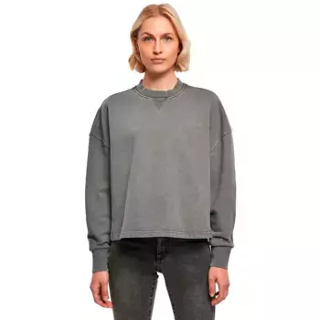 Толстовка Urban Classics Heavy Terry Garment Dye, серый