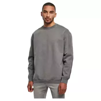 Толстовка Urban Classics Heavy Terry Garment Dye, серый