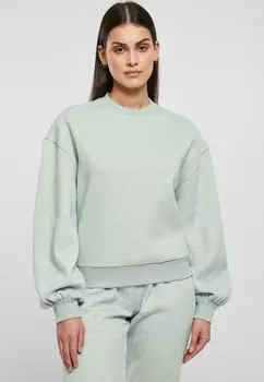 Толстовка Urban Classics MELANGE CREWNECK, цвет salvia melange