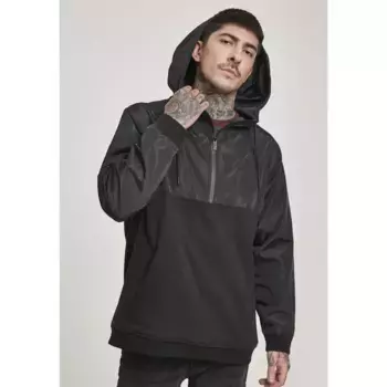 Толстовка Urban Classics Military Half Zip, черный