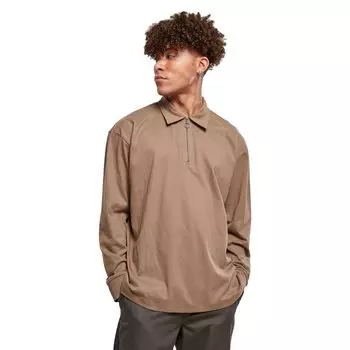 Толстовка Urban Classics Organic Heavy Collar, коричневый