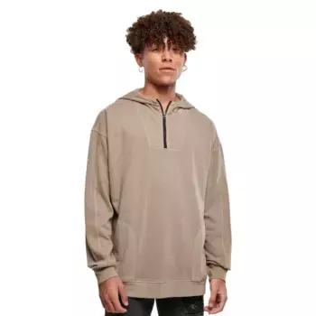 Толстовка Urban Classics Overdyed Camp, коричневый
