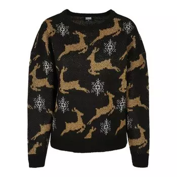 Толстовка Urban Classics Oversized Christmaser-Big, черный