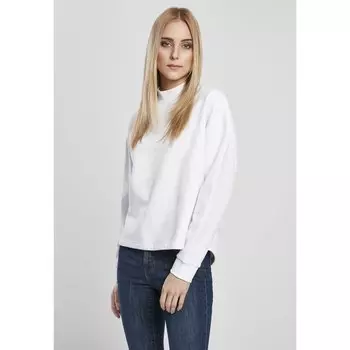 Толстовка Urban Classics Oversized High Neck Crew, белый