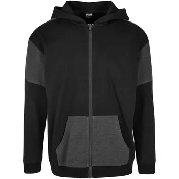 Толстовка Urban Classics Oversized Patch Full Zip, черный