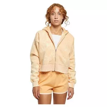 Толстовка Urban Classics Oversized Towel Washed Full Zip, бежевый
