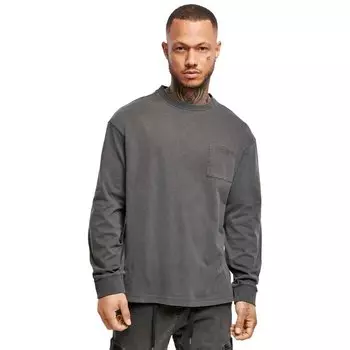 Толстовка Urban Classics Pigment Dyed Pocket, серый