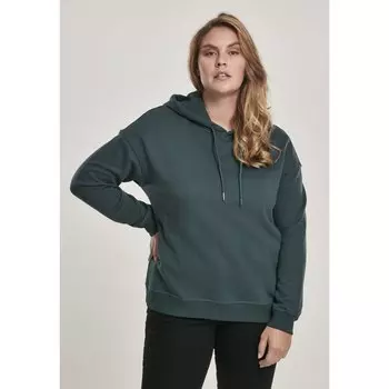 Толстовка Urban Classics Ribbed Big, зеленый