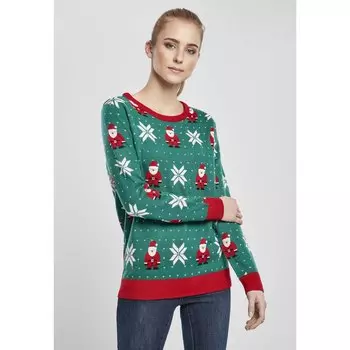 Толстовка Urban Classics Santa Christmas, зеленый