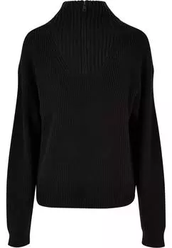 Толстовка Urban Classics Strick Zipper, черный