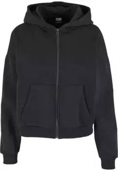 Толстовка URBAN CLASSICS " Urban Classics Ladies Boxy Zip Hoody", черный