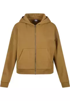 Толстовка URBAN CLASSICS " Urban Classics Ladies Boxy Zip Hoody", цвет Summerolive