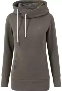Толстовка URBAN CLASSICS " Urban Classics Ladies Long Logopatch Hoody", оливковый