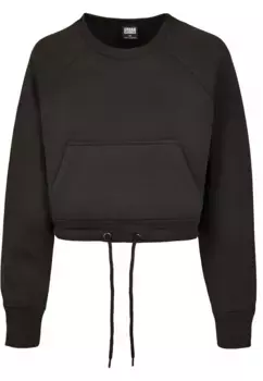 Толстовка URBAN CLASSICS " Urban Classics Ladies Oversized Short Raglan Crew", черный