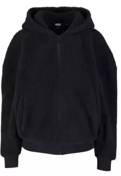 Толстовка URBAN CLASSICS " Urban Classics Ladies Oversized Sherpa Zip Hoody", черный