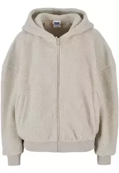 Толстовка URBAN CLASSICS " Urban Classics Ladies Oversized Sherpa Zip Hoody", цвет Wetsand