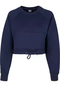 Толстовка URBAN CLASSICS " Urban Classics Ladies Oversized Short Raglan Crew", цвет Midnightnavy