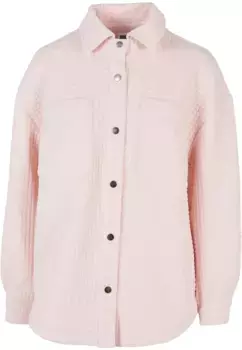 Толстовка URBAN CLASSICS " Urban Classics Ladies Quilted Sweat Overshirt", розовый