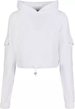 Толстовка URBAN CLASSICS " Urban Classics Ladies Short Worker Hoody", белый