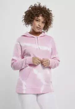 Толстовка URBAN CLASSICS " Urban Classics Ladies Tie Dye Hoody", розовый